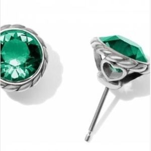 Brighton Iris Emerald stud earrings
